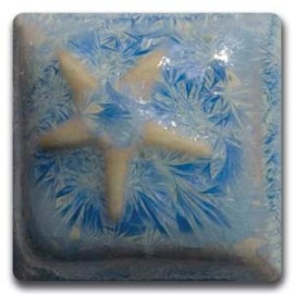 Blue Snowflakes Crystal Blossom Mid-Range Glaze